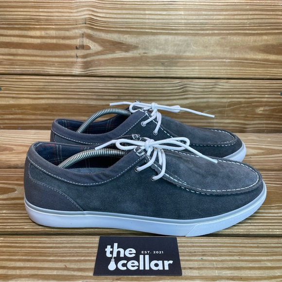 Dr. Scholl's Other - Dr Scholls Mens 11 Chukka Shoes Gray Suede Leather Lace Up Slip On Shoes